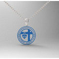 22" Necklace with Pendant with Sterling Silver Necklace and Stainless Charm